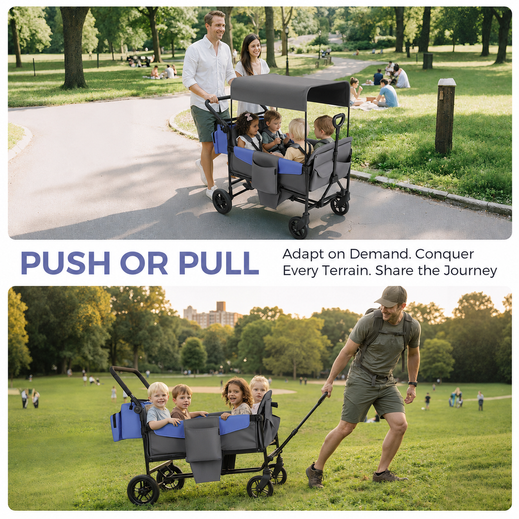 Stroller Wagon for Kids – 2-Seater All-Terrain Baby Wagon